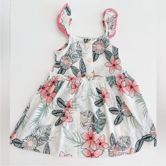 JESSICA SIMPSON Toddler Girls 2T Pink and White Floral Kids Dress - Like New - Picture 7 of 7